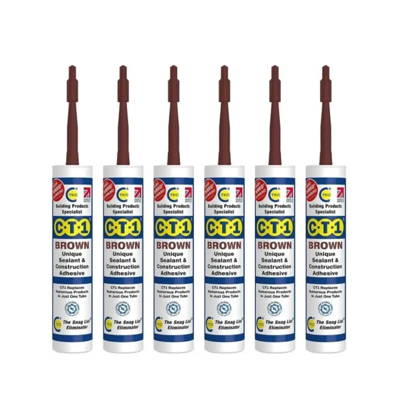 CT1 Brown TRIBRID Multi Purpose Sealant & Adhesive - 290ml x6