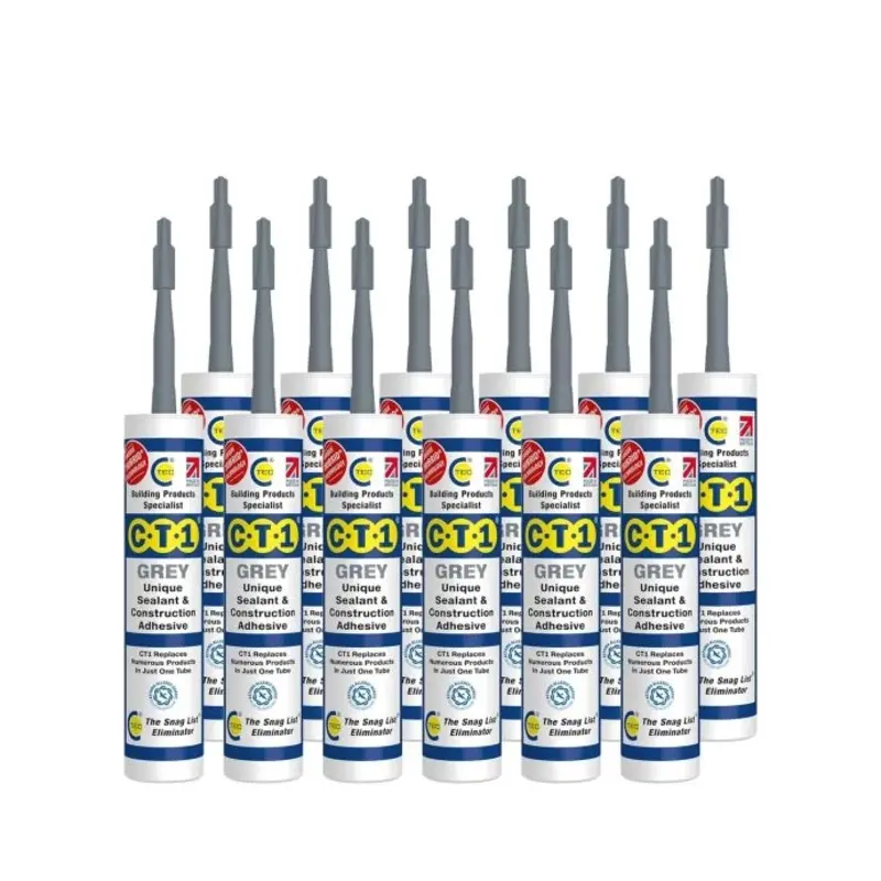 CT1 Grey TRIBRID Multi Purpose Sealant & Adhesive - 290ml x12