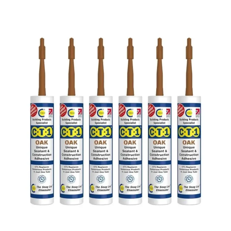 CT1 Oak TRIBRID Multi Purpose Sealant & Adhesive - 290ml x6
