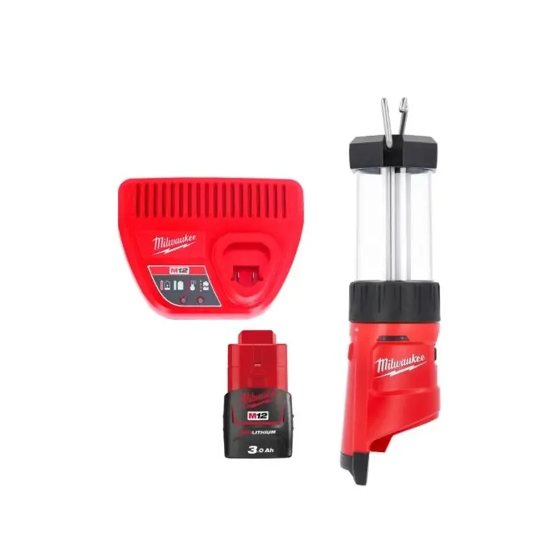 Milwaukee M12LL 12V 400 Lumens Lantern With 1 x 3.0Ah Battery & Charger