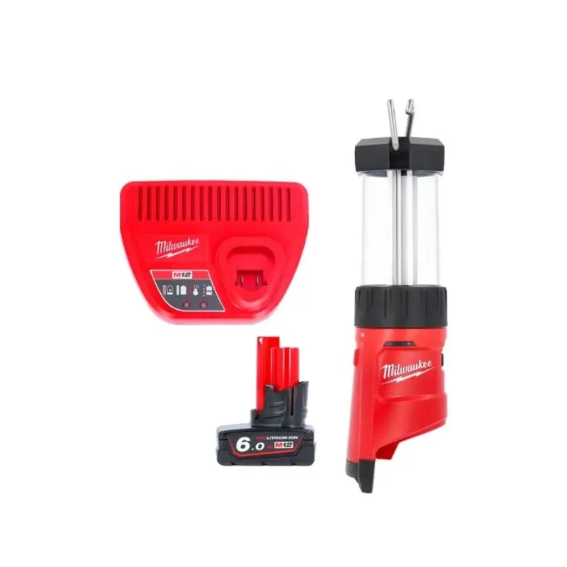 Milwaukee M12LL 12V 400 Lumens Lantern With 1 x 6.0Ah Battery & Charger