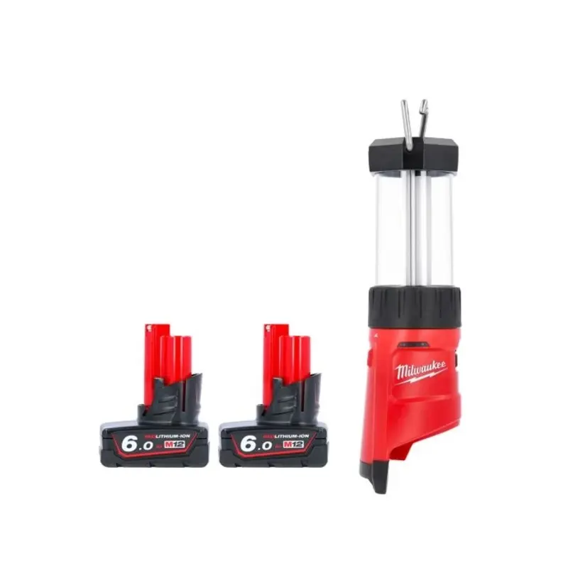 Milwaukee M12LL 12V 400 Lumens Lantern With 2 x 6.0Ah Batteries