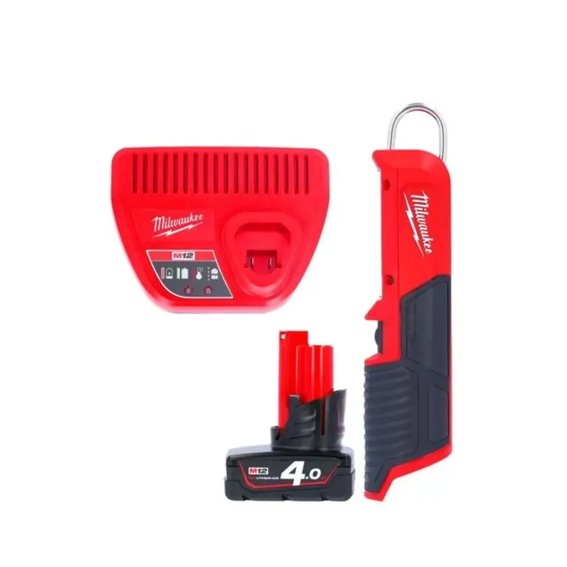 Milwaukee M12SL 12V Cordless LED Light Stick With 1 x 4.0Ah Battery & Charger