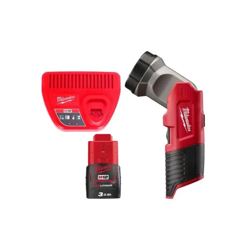 Milwaukee M12TLED 12V Work Light Torch LED With 1 x 3.0Ah Battery & Charger