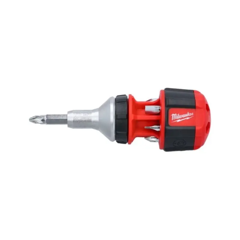 Milwaukee 4932471868 8 in 1 Compact Ratcheting Multi-Bit Screwdriver