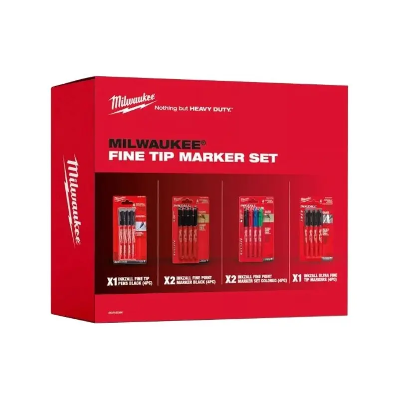 Milwaukee 4932492096 Fine Tip Marker Set 24 Pieces