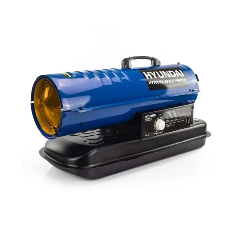 Hyundai 70,000BTU / 20kW Diesel or Kerosene Space Heater, 496m3 Coverage, Thermostat