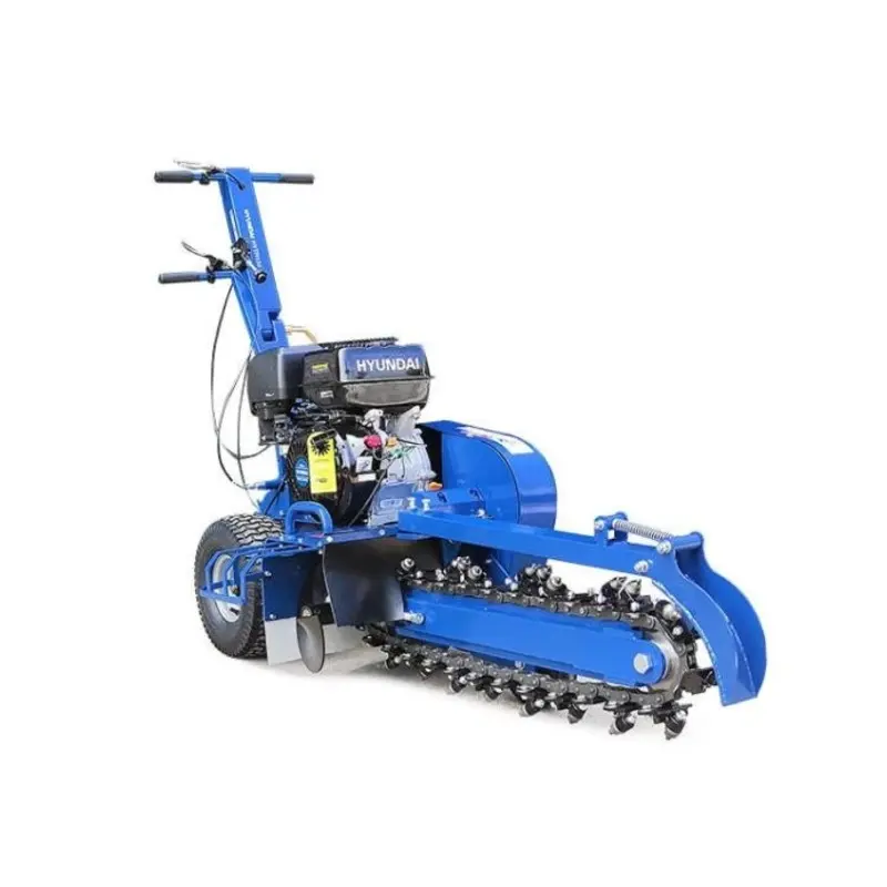 Hyundai 420cc 14hp Petrol Trencher, Electric Start and Recoil, 600mm Depth