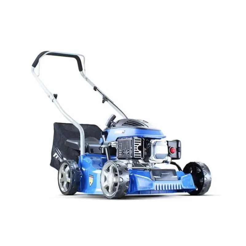 Hyundai 16" / 40cm 79cc Petrol Lawnmower 25-75mm Cuts 45L Grass Catcher, Rear Discharge