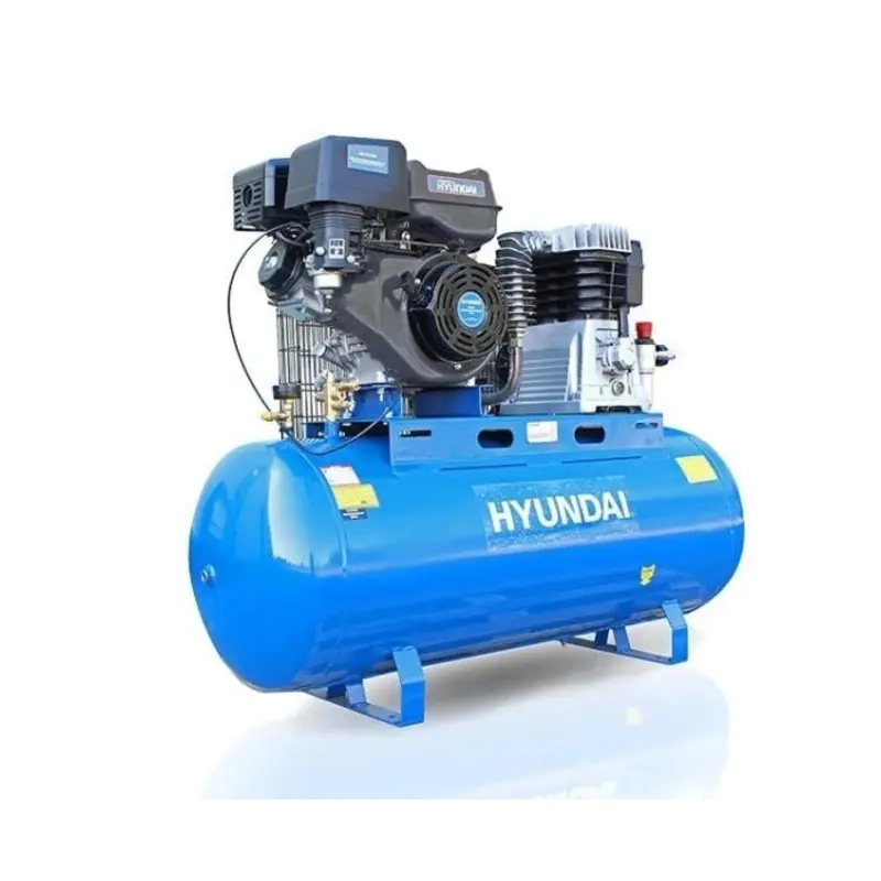 Hyundai 14hp 200L Petrol Belt Driven Air Compressor 29CFM 145psi