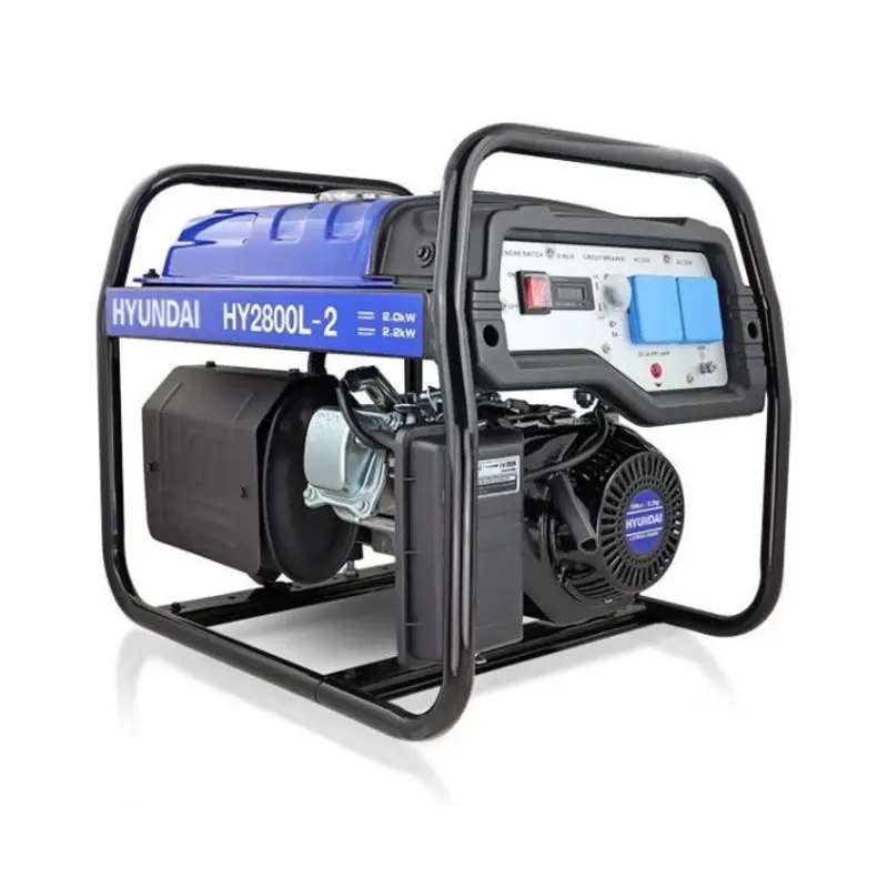 Hyundai 2.2kW / 2.75kVA* Petrol Site Generator with Recoil Start