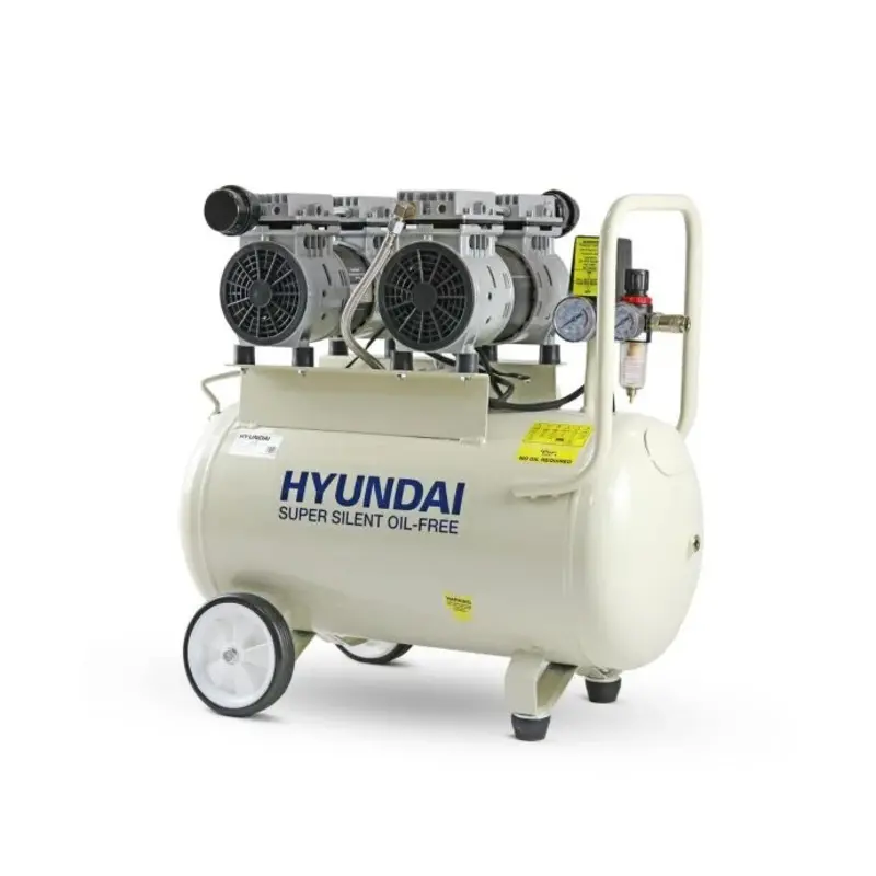 Hyundai 2hp 50L Oil Free Low Noise Portable Electric Air Compressor 11CFM 118psi