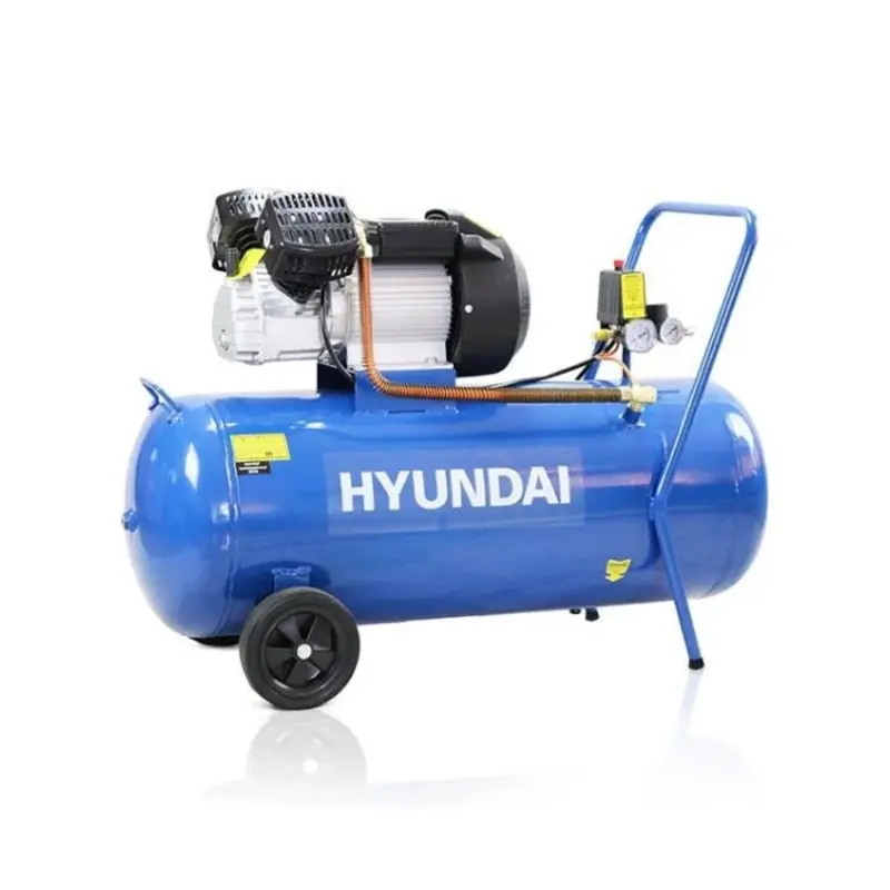 Hyundai 3hp 100L Portable Electric Air Compressor 14CFM 116psi Direct Drive V-Twin
