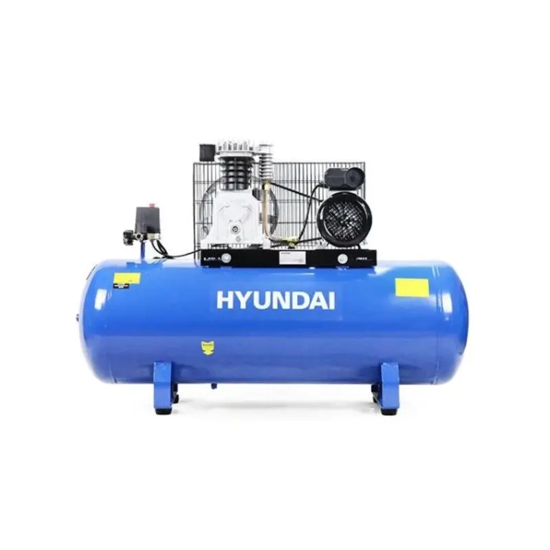 Hyundai 3hp 150L Low Noise Air Compressor 14CFM 145psi Twin Cylinder Belt Drive