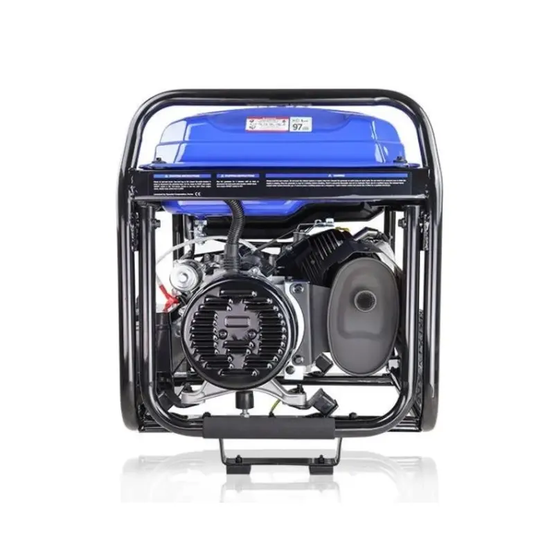 Hyundai 8kW / 10kVA* Petrol Open Frame Site Generator, Recoil and Electric Start