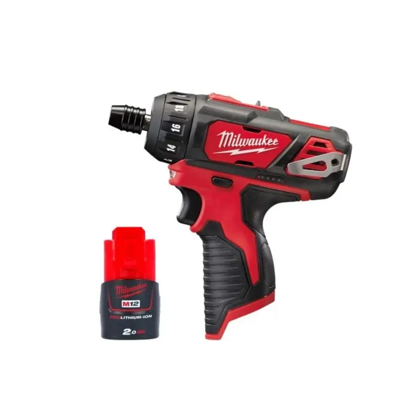 Milwaukee M12BD 12V Cordless Sub Compact Screwdriver With 1 x 2.0Ah Battery