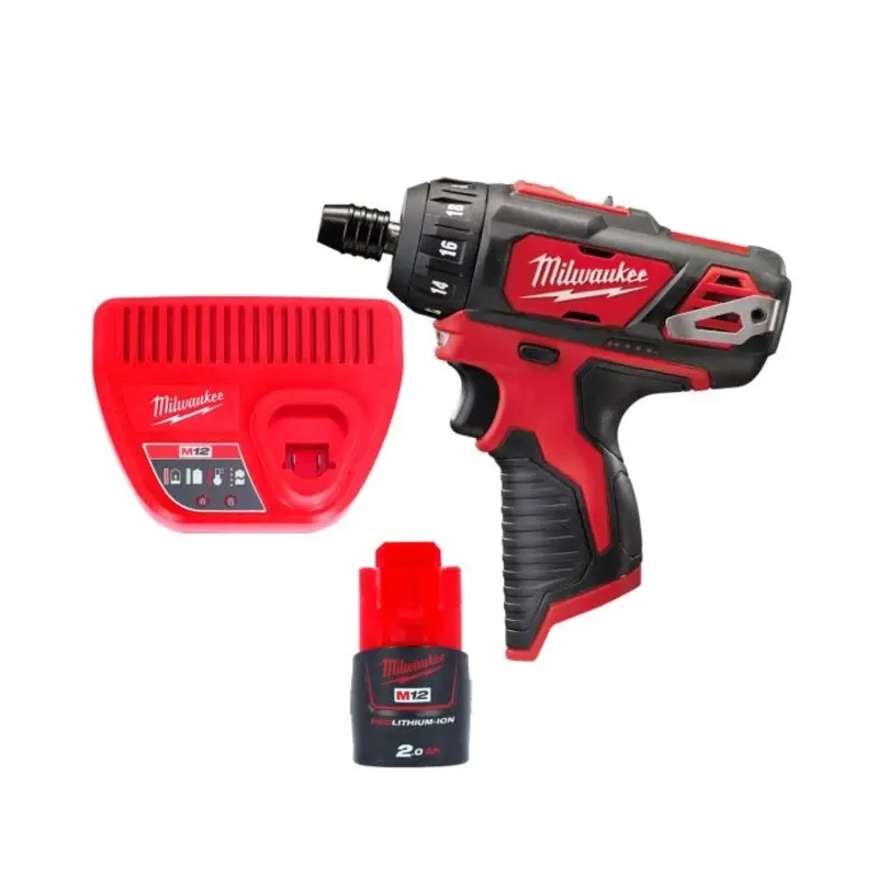 Milwaukee M12BD 12V Cordless Sub Compact Screwdriver With 1 x 2.0Ah Battery & Charger