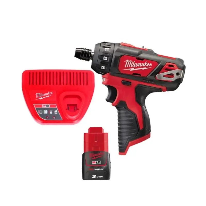 Milwaukee M12BD 12V Cordless Sub Compact Screwdriver With 1 x 3.0Ah Battery & Charger