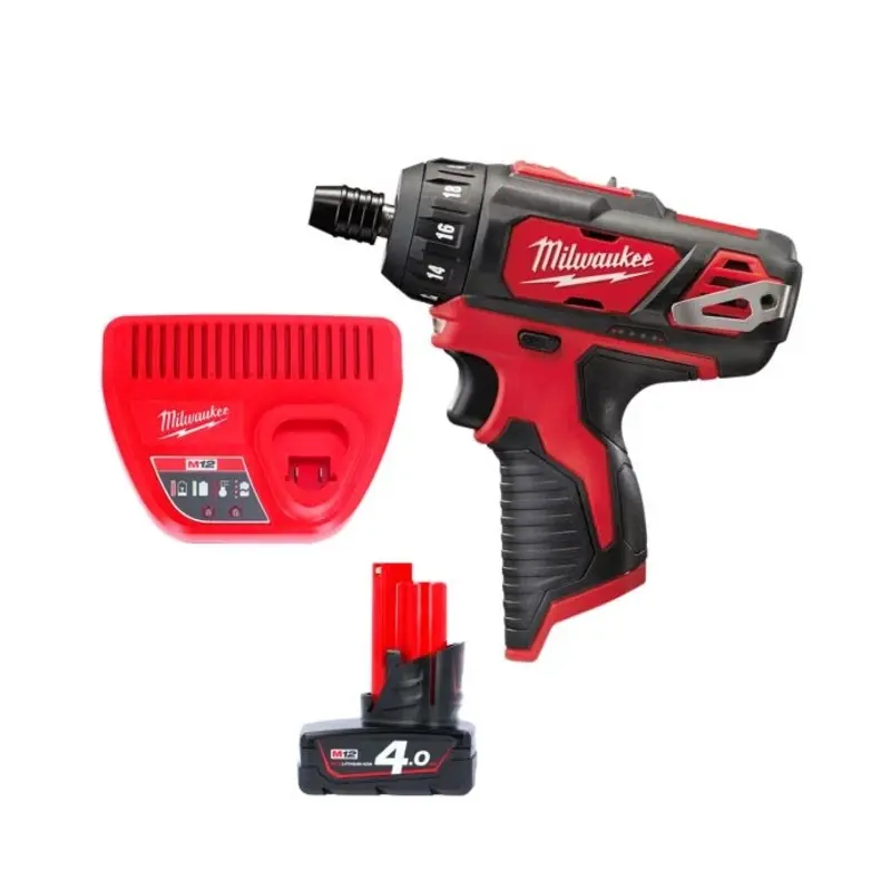 Milwaukee M12BD 12V Cordless Sub Compact Screwdriver With 1 x 4.0Ah Battery & Charger