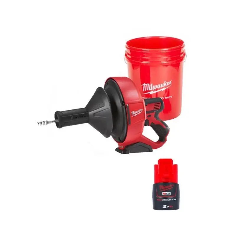 Milwaukee M12BDC8 12V Cordless Sub-Compact 8mm Drain Cleaner With 1 x 2.0Ah Battery