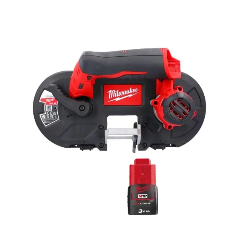 Milwaukee M12BS 12V Sub Compact Cordless Bandsaw With 1 x 3.0Ah Battery
