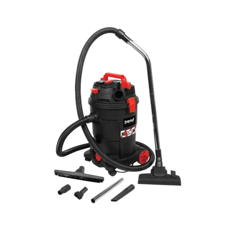 Trend TRET33AL 1200W Wet & Dry M-Class 25L Dust Extractor 110V