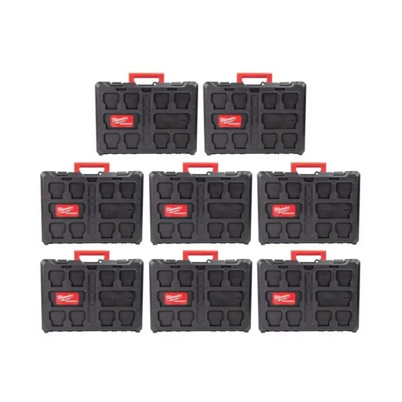 Milwaukee 4932464087 Packout 530mm Stackable Tool Box - Pack of 8