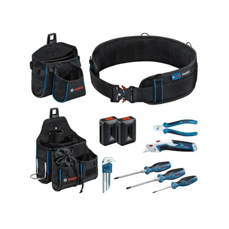 Bosch 1600A02H5C Professional Tool Belt With Hand Tool Set