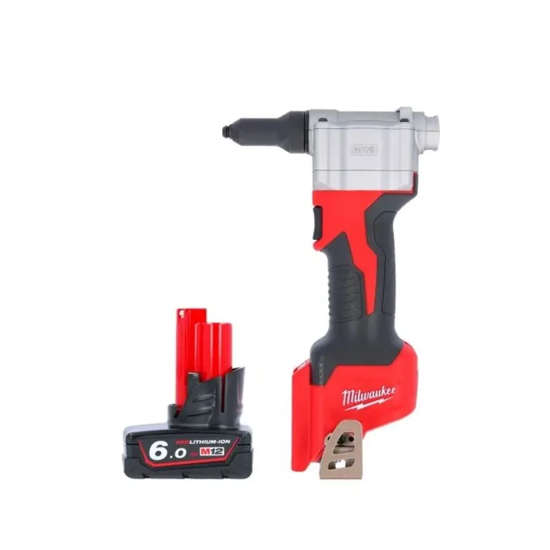 Milwaukee M12BPRT 12V M12 Cordless Pop Rivet Gun With 1 x 6.0Ah Battery