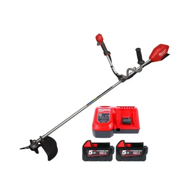 Milwaukee M18FBCU 18V Cordless FUEL Brush Cutter With 2 x 5.0Ah Batteries & Charger