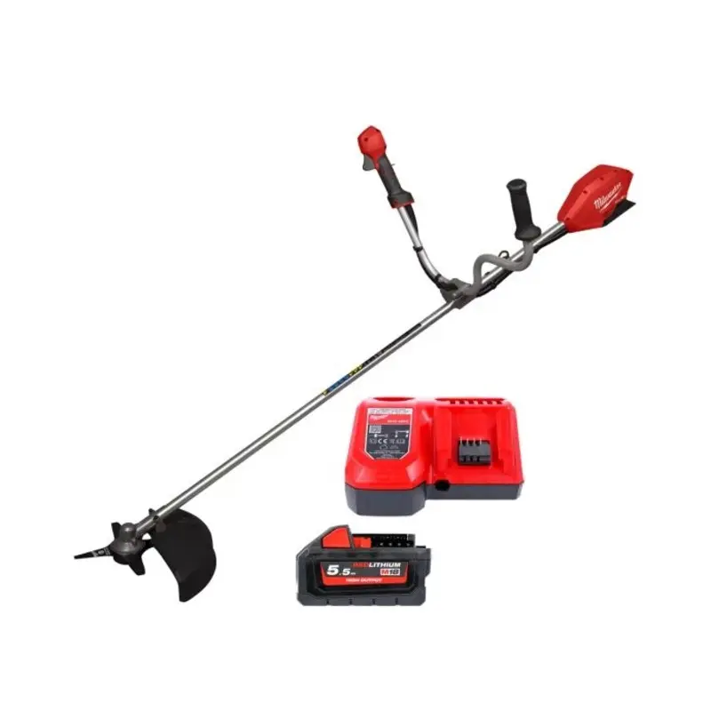 Milwaukee M18FBCU 18V Cordless FUEL Brush Cutter With 1 x 5.5Ah Battery & Charger