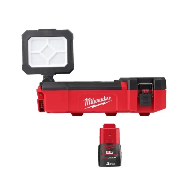 Milwaukee M12POAL 12V Cordless PACKOUT Area Light With 1 x 3.0Ah Battery