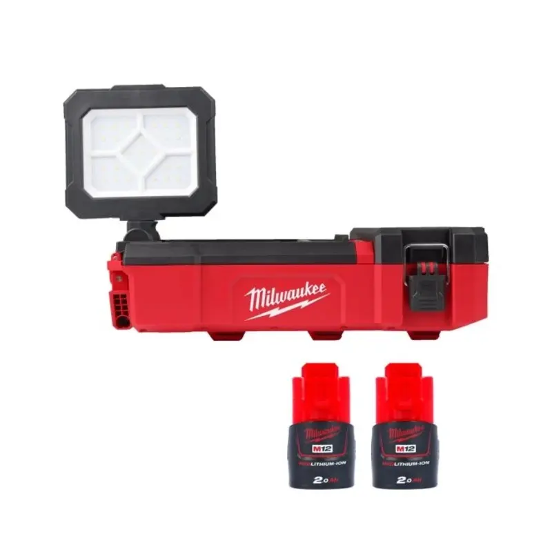 Milwaukee M12POAL 12V Cordless PACKOUT Area Light With 2 x 2.0Ah Batteries