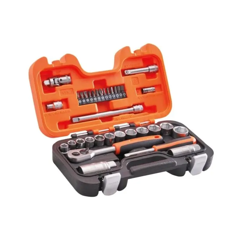 Bahco XMS23SOC38 34 Piece 1/4" & 3/8" Square Drive Set