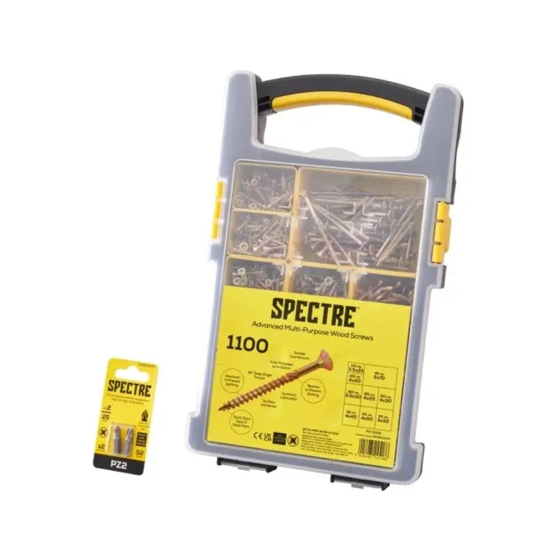 Forgefix XMS23SCRWSET 1100 Piece Spectre Advanced Screw Set