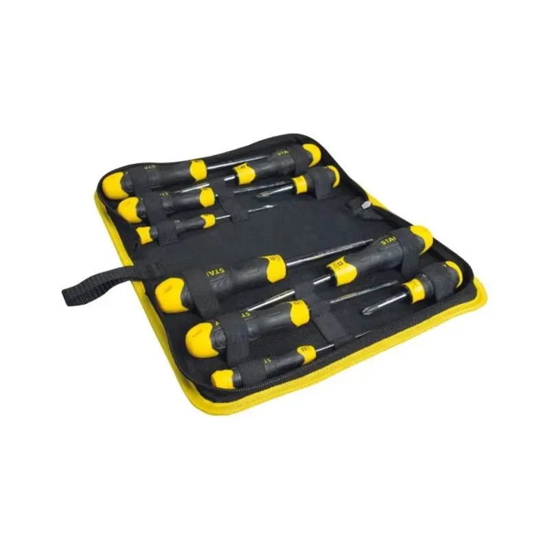 Stanley XMS23SCREW10 10 Piece Cusion Grip Screwdriver Set in Wallet