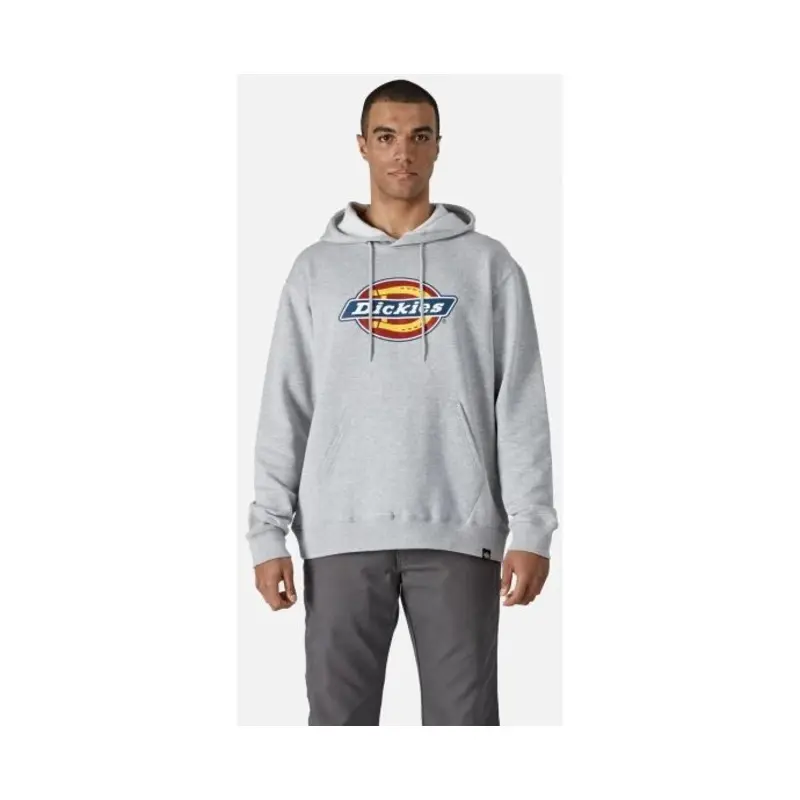 Dickies Logo Graphic Fleece Hoodie - Size: XXL Colour: Heather Grey