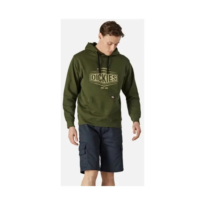 Dickies Rockfield Hoodie - Size: S Colour: Olive Green