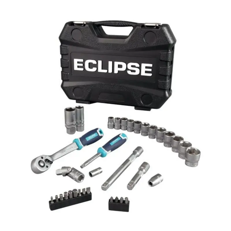Eclipse 1/4in & 3/8in Square Drive 34 Piece Metric Socket Set
