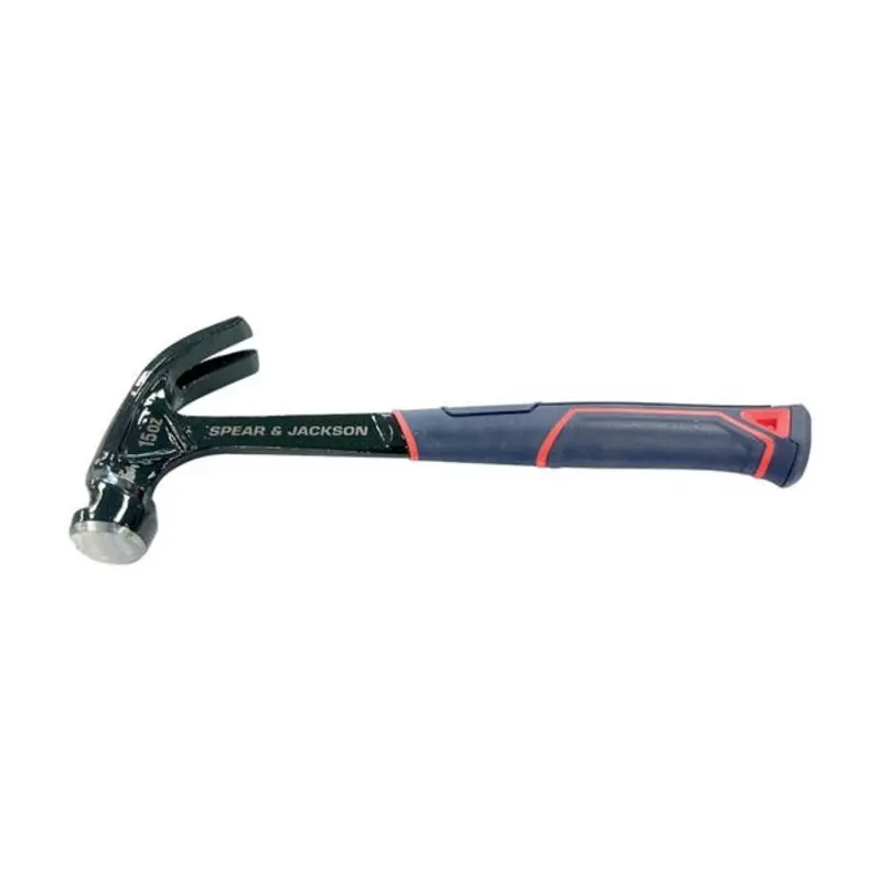 Spear & Jackson Solid Steel 15oz Claw Hammer