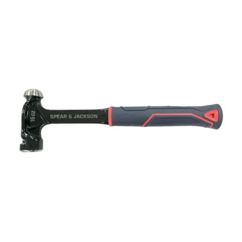 Spear & Jackson Solid Steel 16oz Ball Pein Hammer