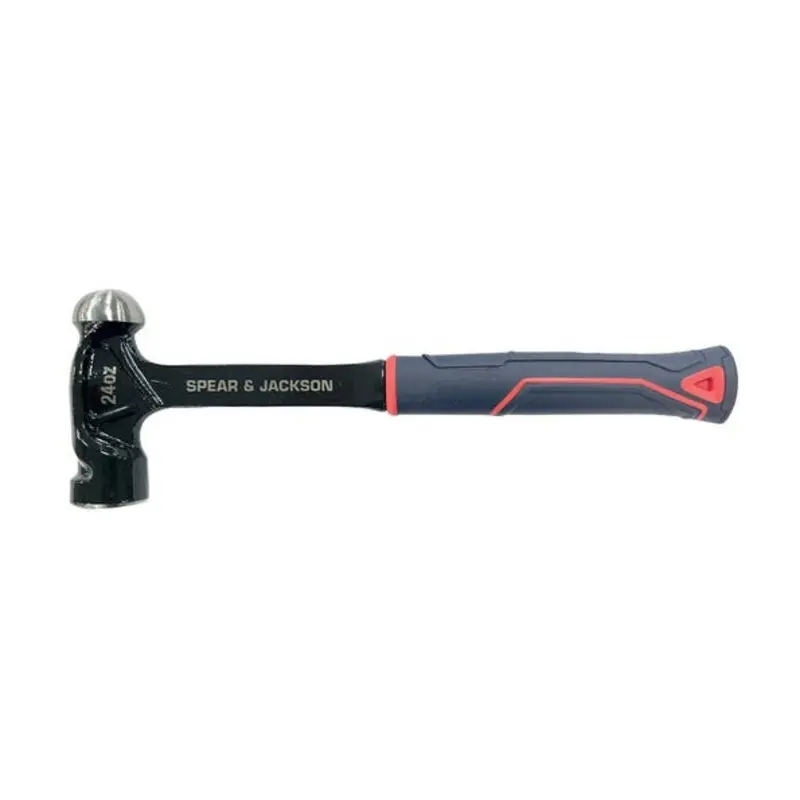 Spear & Jackson Solid Steel 24oz Ball Pein Hammer