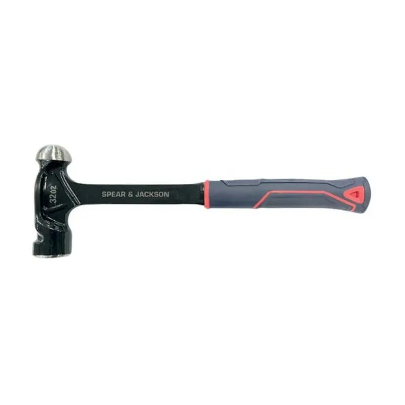 Spear & Jackson Solid Steel 32oz Ball Pein Hammer
