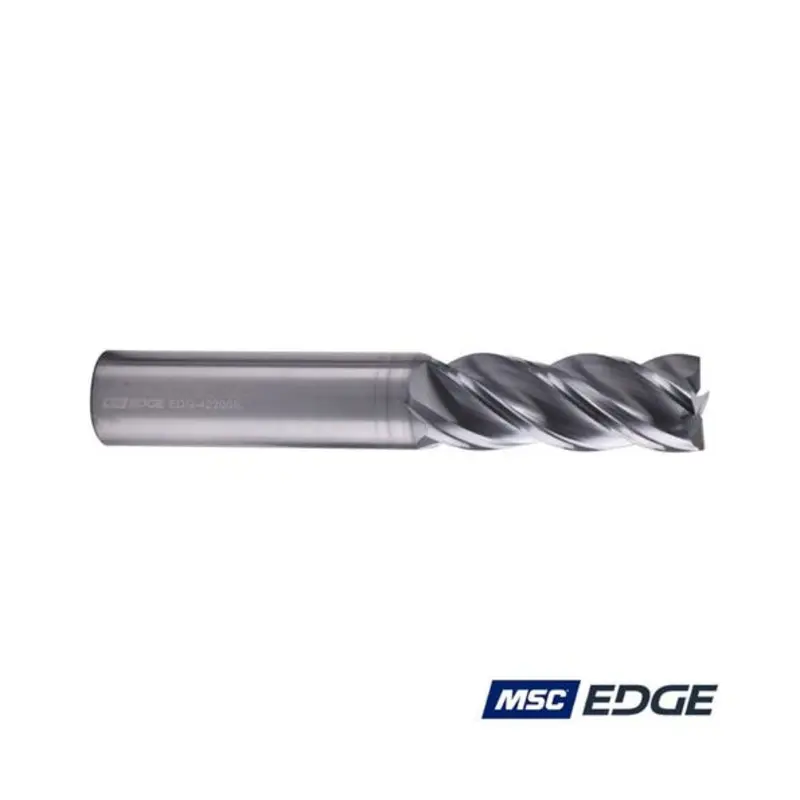 MSC Edge 20mm 4 Flute Solid Carbide AlCrSiN Coated Extended Flute End Mill