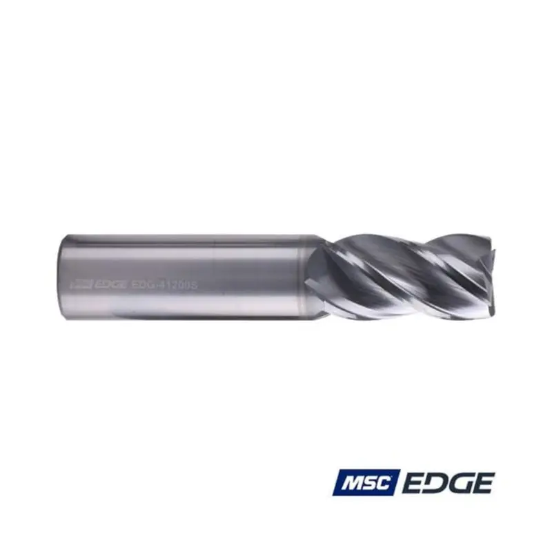 MSC Edge 20mm 4 Flute Solid Carbide AlCrSiN Coated Standard Length End Mill