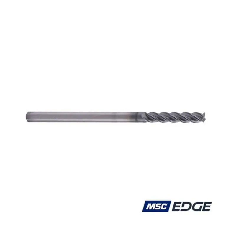 MSC Edge 3mm 4 Flute Solid Carbide AlCrSiN Coated Extended Flute End Mill