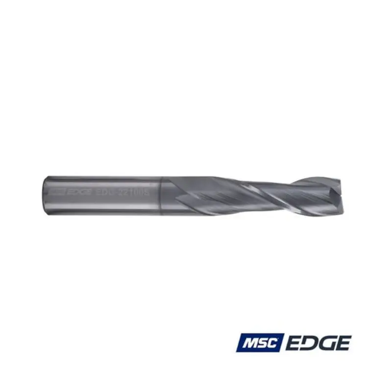 MSC Edge 10mm 2 Flute Solid Carbide AlCrSiN Coated Extended Flute End Mill