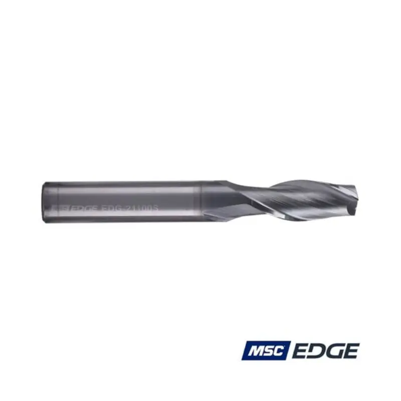 MSC Edge 10mm 2 Flute Solid Carbide AlCrSiN Coated Standard Length End Mill