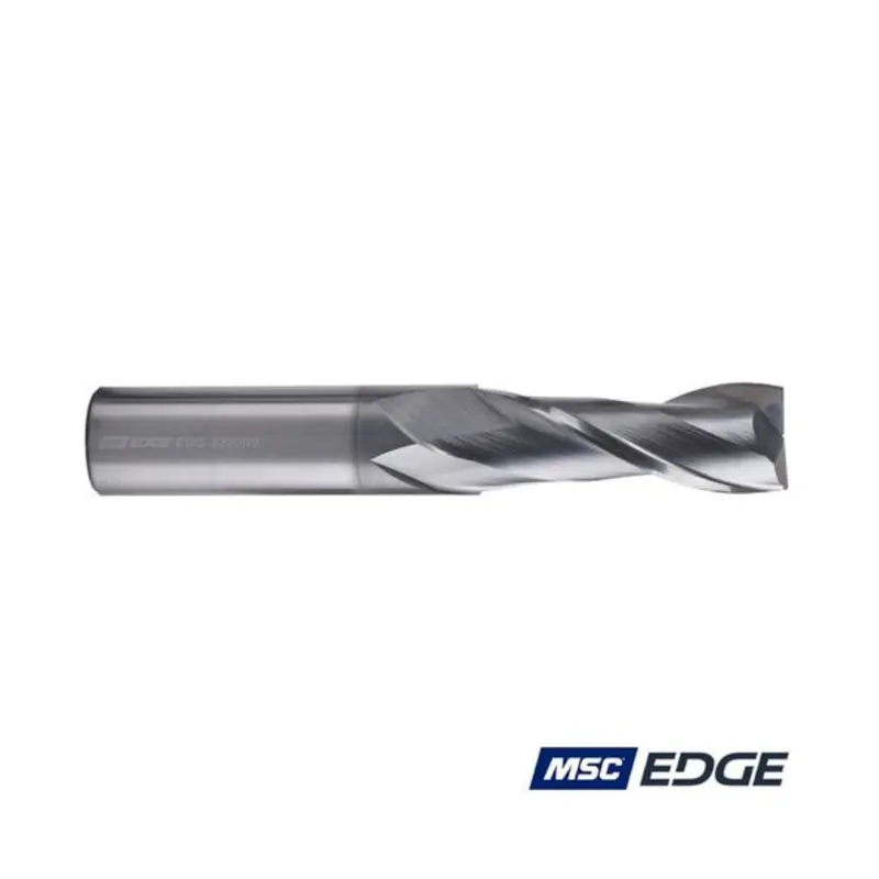 MSC Edge 20mm 2 Flute Solid Carbide AlCrSiN Coated Extended Flute End Mill