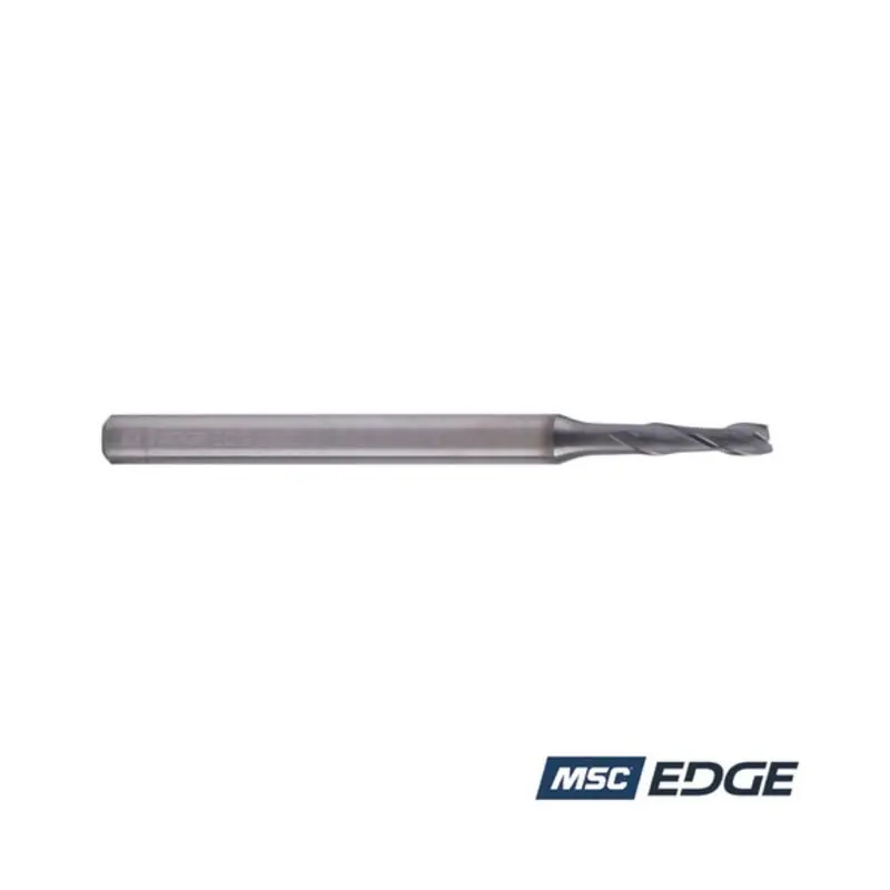 MSC Edge 2mm 2 Flute Solid Carbide AlCrSiN Coated Extended Reach End Mill